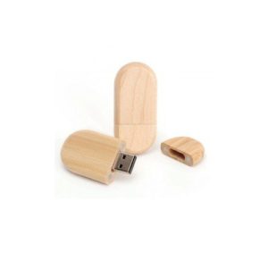 Pen Drive Ecológico Oval de Madeira – GIPECI