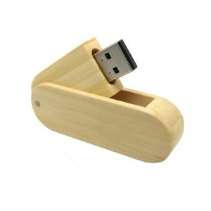 Pen Drive Ecológico Giratório de Madeira – GIPECH